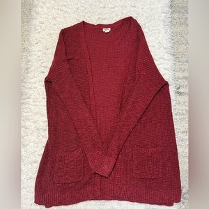 Burgundy Cardigan